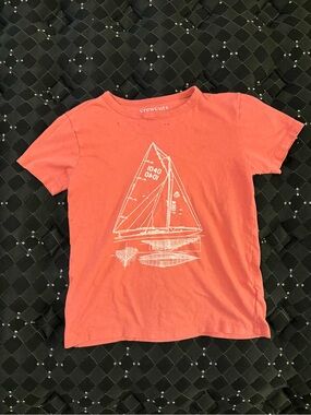 Crewcuts Coral Pink Sailboat Tee for Kids